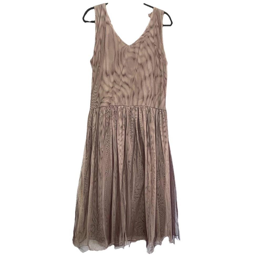 Vtg Torrid Brown Tulle Fit and Flare Dress‎ Size 14 - Picture 3 of 16